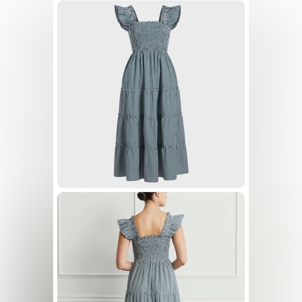 Hill House Home Ellie Nap Dress Emerald Gingham size XS